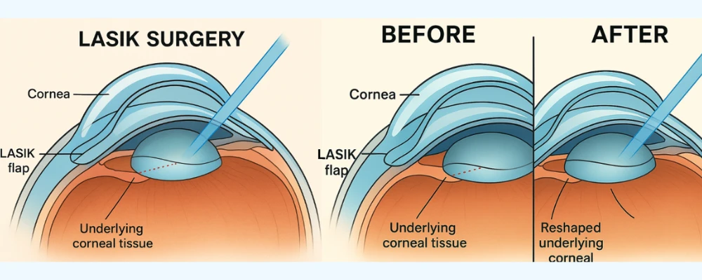 Lasik surgery before and after