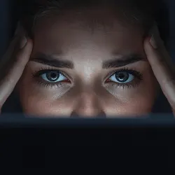 Eye strain sensation